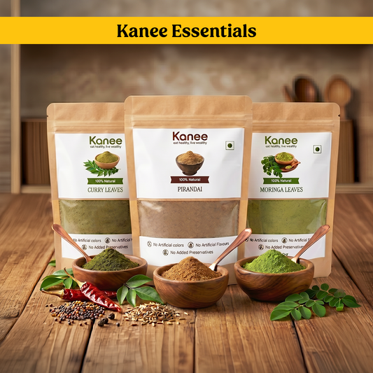 3 Pack Combo (Moringa + Pirandai + Curry)